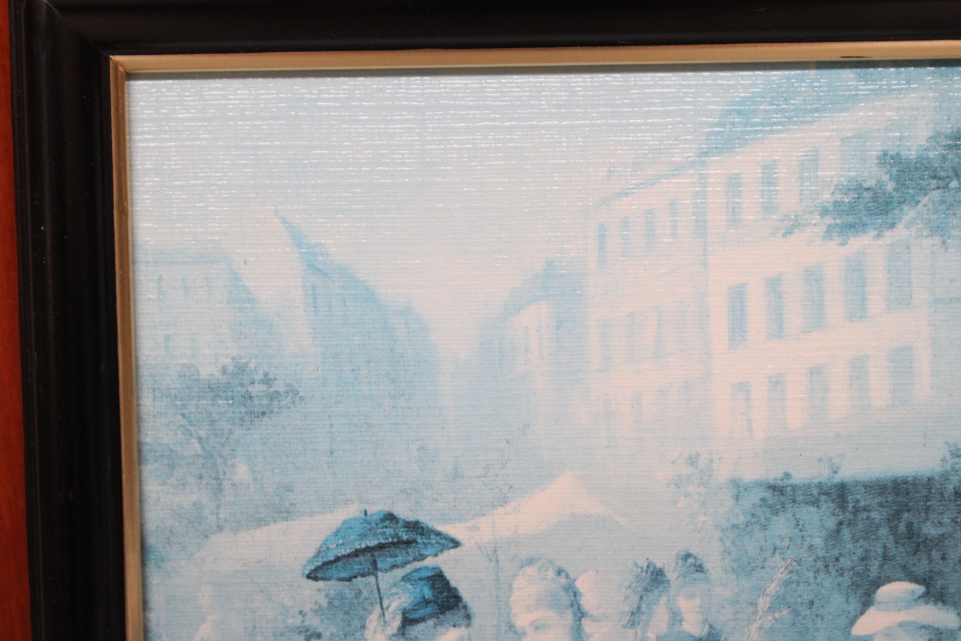 Ingelijste blauw-witte afbeelding van kaartspel – foto 4 – kavel bij GSD Auctions, Zoeterwoude