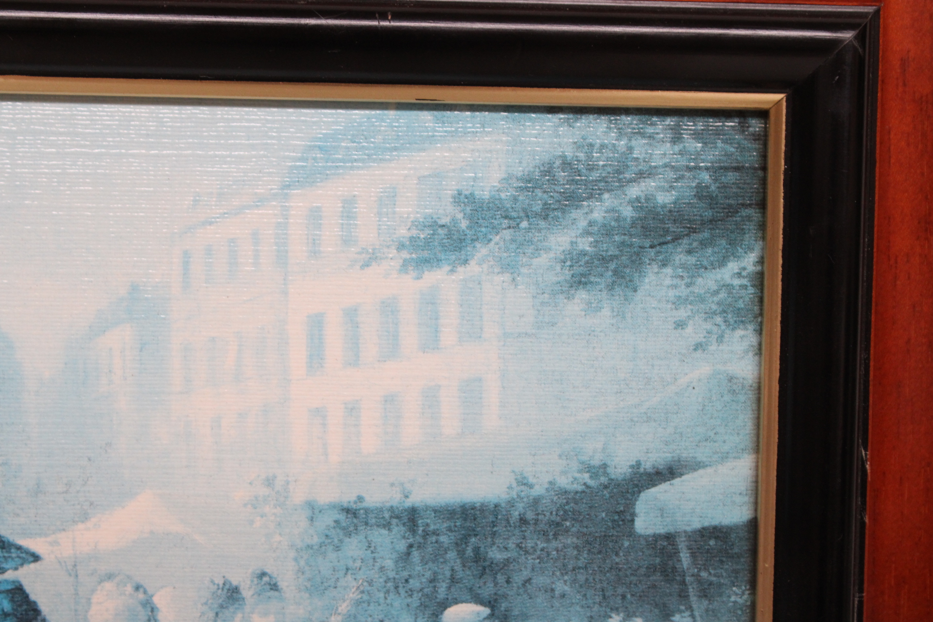 Ingelijste blauw-witte afbeelding van kaartspel – foto 5 – kavel bij GSD Auctions, Zoeterwoude