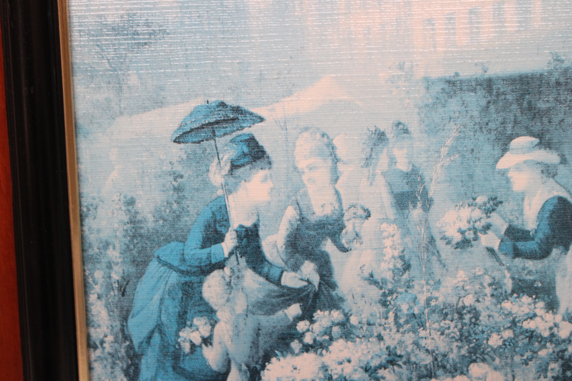 Ingelijste blauw-witte afbeelding van kaartspel – foto 7 – kavel bij GSD Auctions, Zoeterwoude