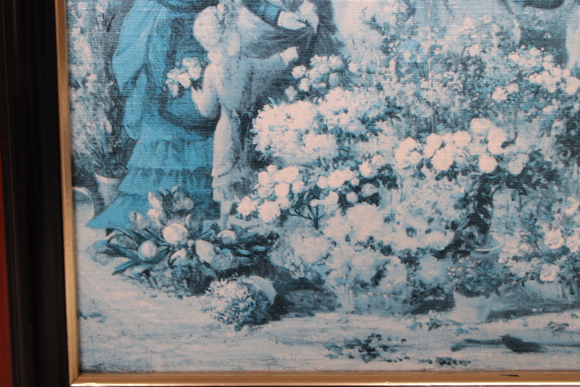Ingelijste blauw-witte afbeelding van kaartspel – foto 8 – kavel bij GSD Auctions, Zoeterwoude