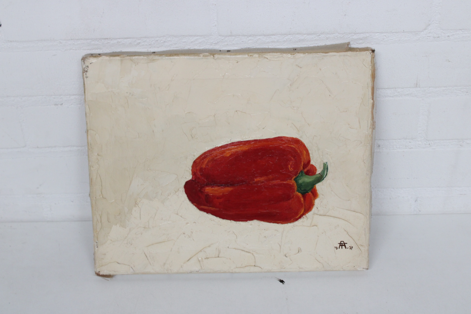 Schilderij rode paprika – foto 2 – kavel bij GSD Auctions, Zoeterwoude