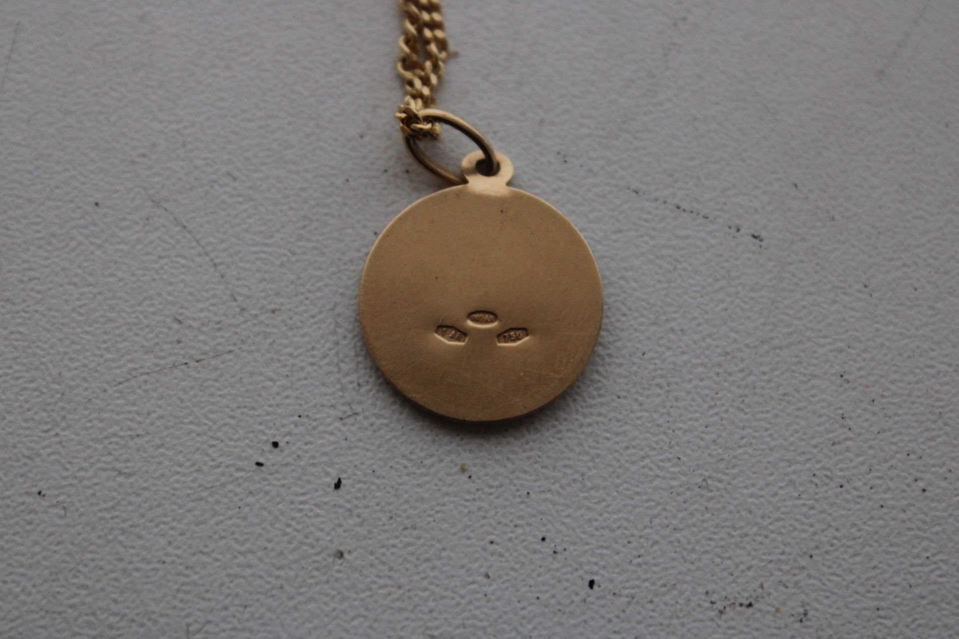 Gouden ketting met munt hanger – foto 4 – kavel bij GSD Auctions, Zoeterwoude