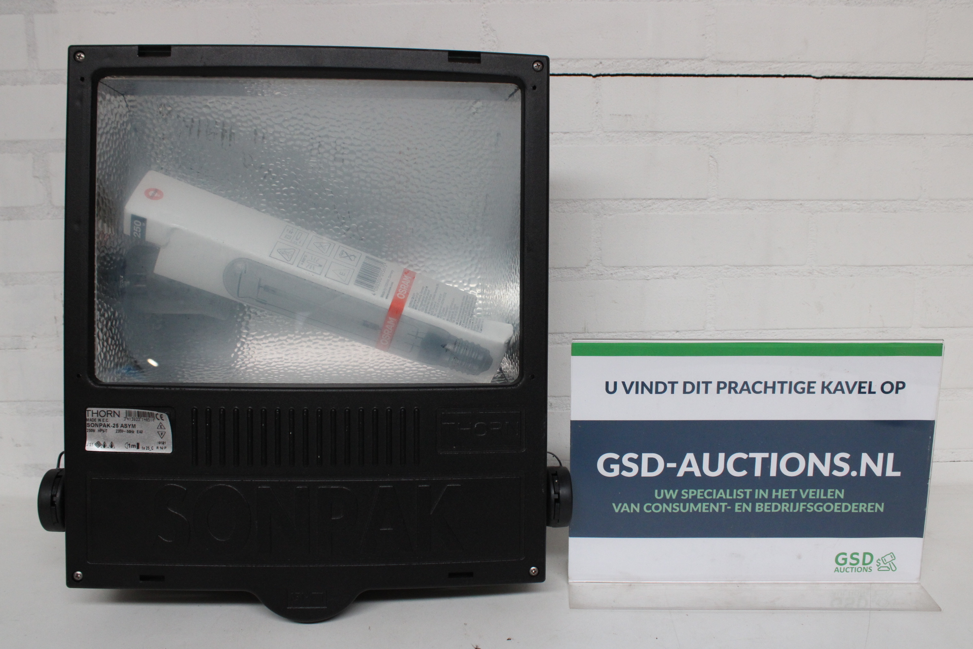 Thorn Sonpak 250W buitenlamp met lamp – kavel bij GSD Auctions, Zoeterwoude