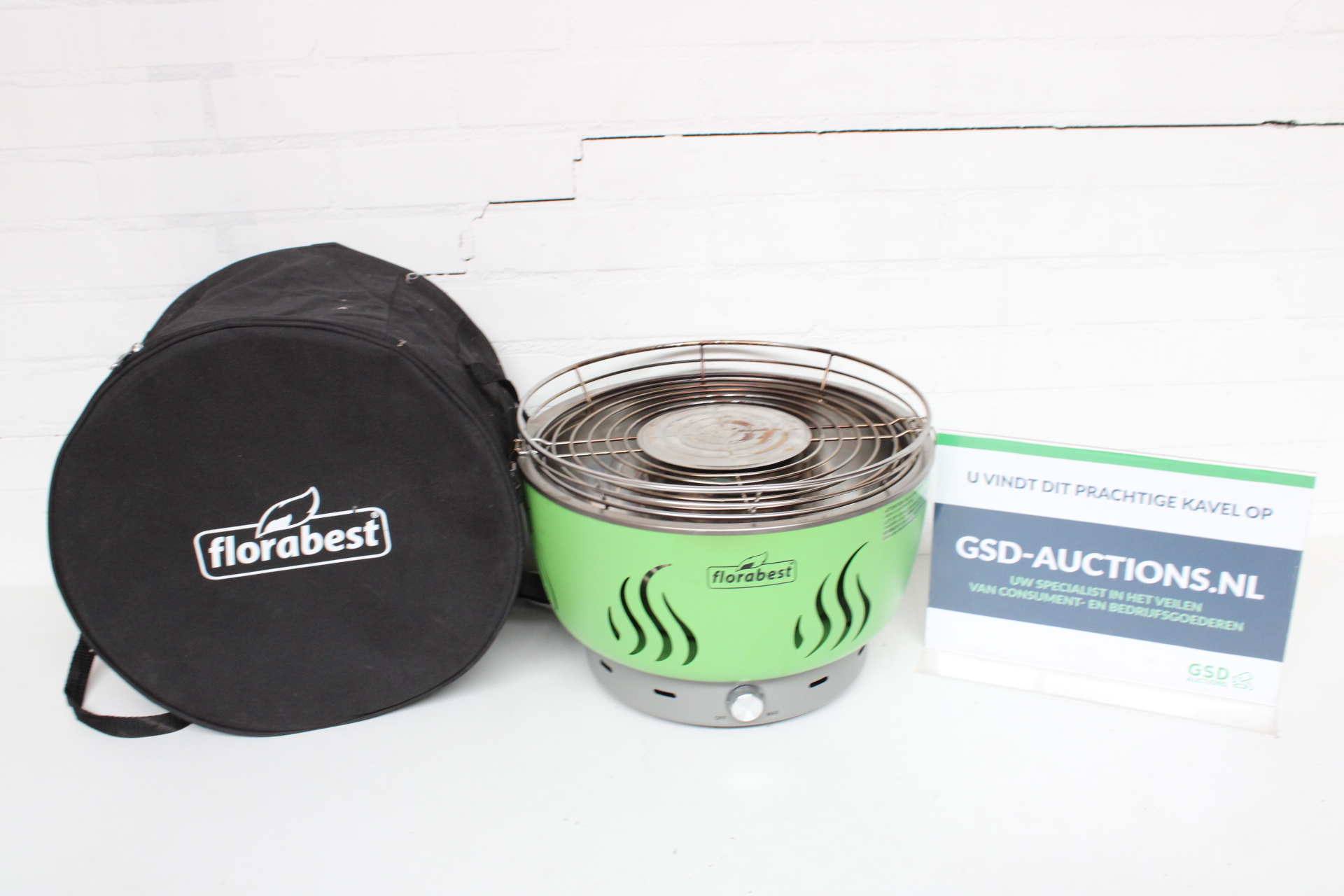 Florabest elektrische BBQ in draagtas – kavel bij GSD Auctions, Zoeterwoude