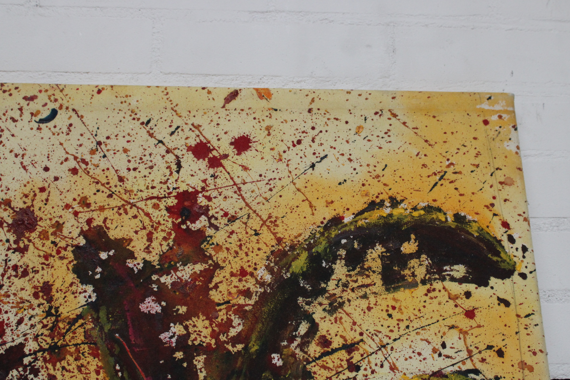 Abstract schilderij met kleurrijke spetters – foto 5 – kavel bij GSD Auctions, Zoeterwoude