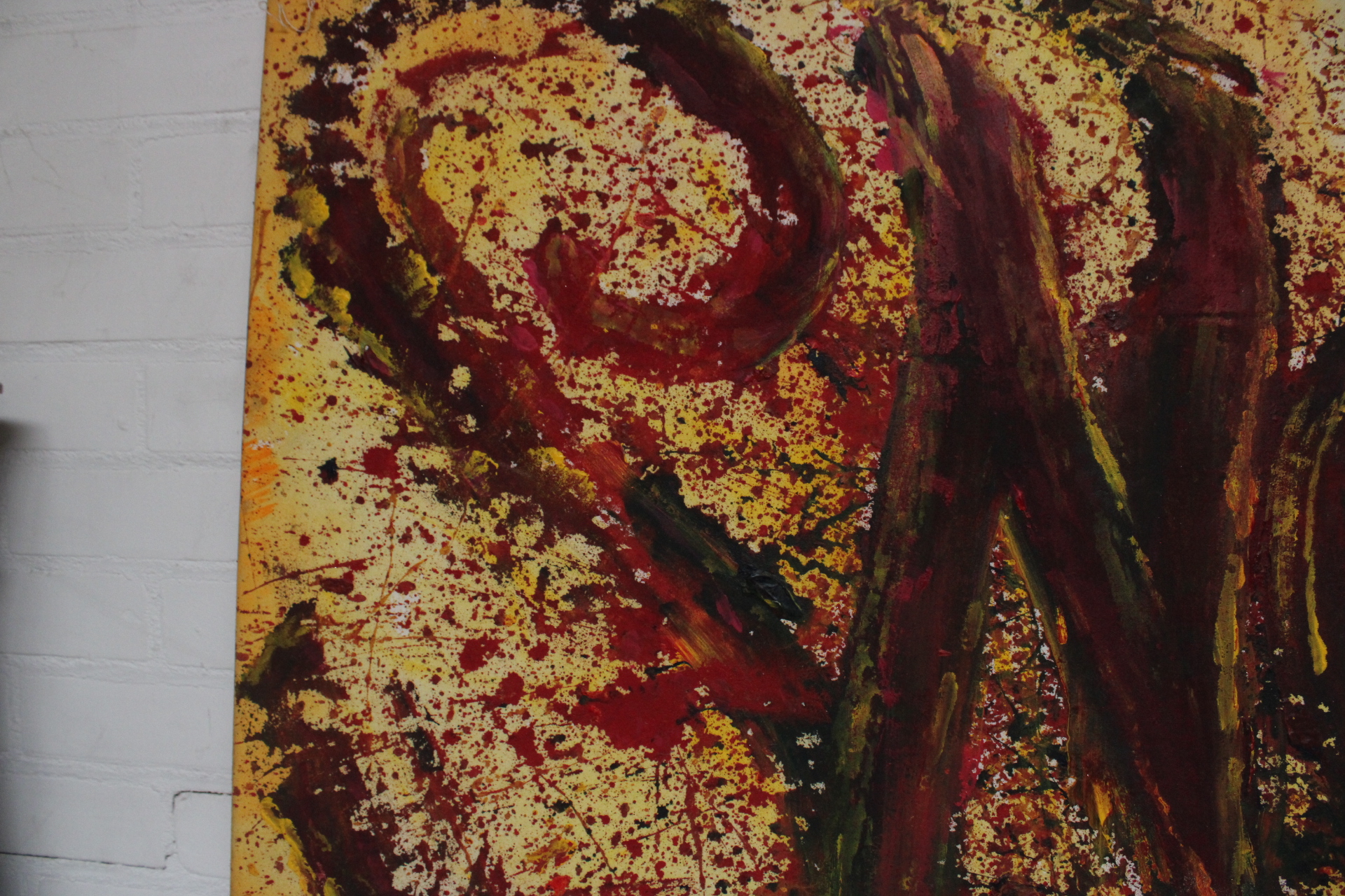 Abstract schilderij met kleurrijke spetters – foto 8 – kavel bij GSD Auctions, Zoeterwoude