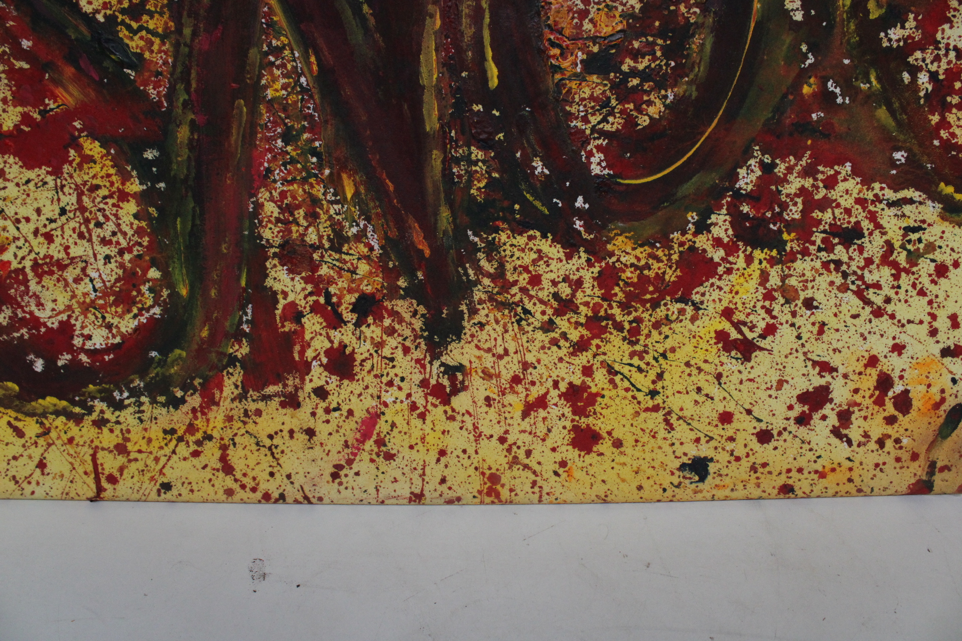 Abstract schilderij met kleurrijke spetters – foto 10 – kavel bij GSD Auctions, Zoeterwoude