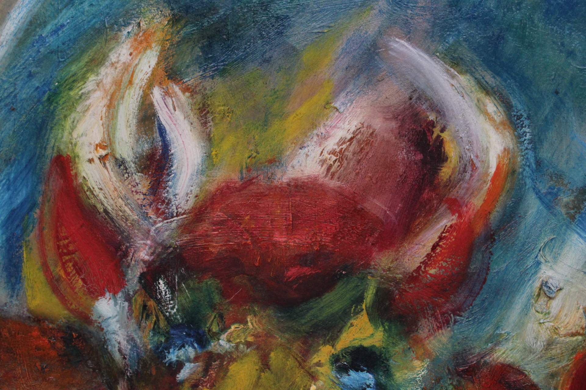 Schilderij met afbeelding van vier stieren – foto 7 – kavel bij GSD Auctions, Zoeterwoude