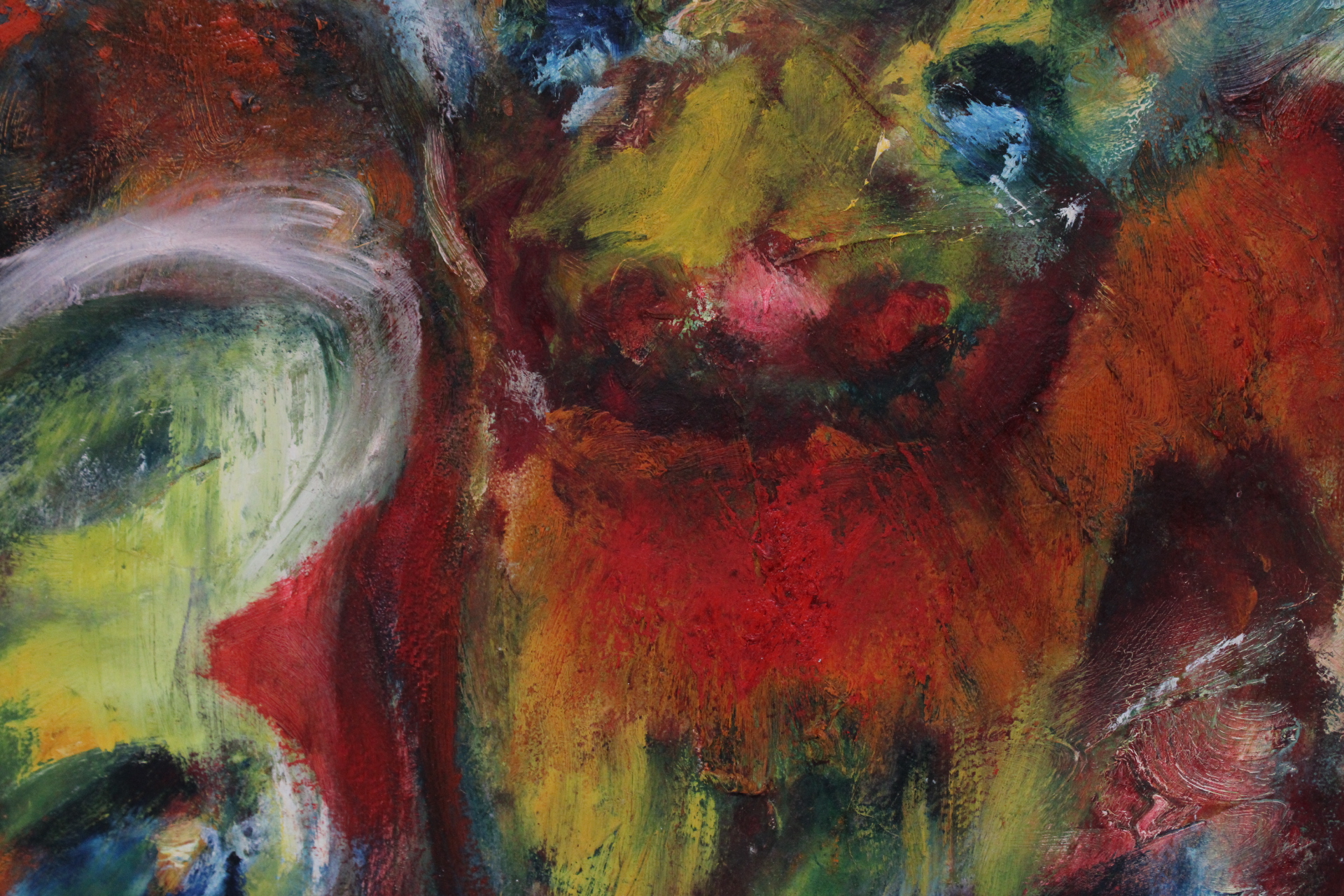 Schilderij met afbeelding van vier stieren – foto 10 – kavel bij GSD Auctions, Zoeterwoude