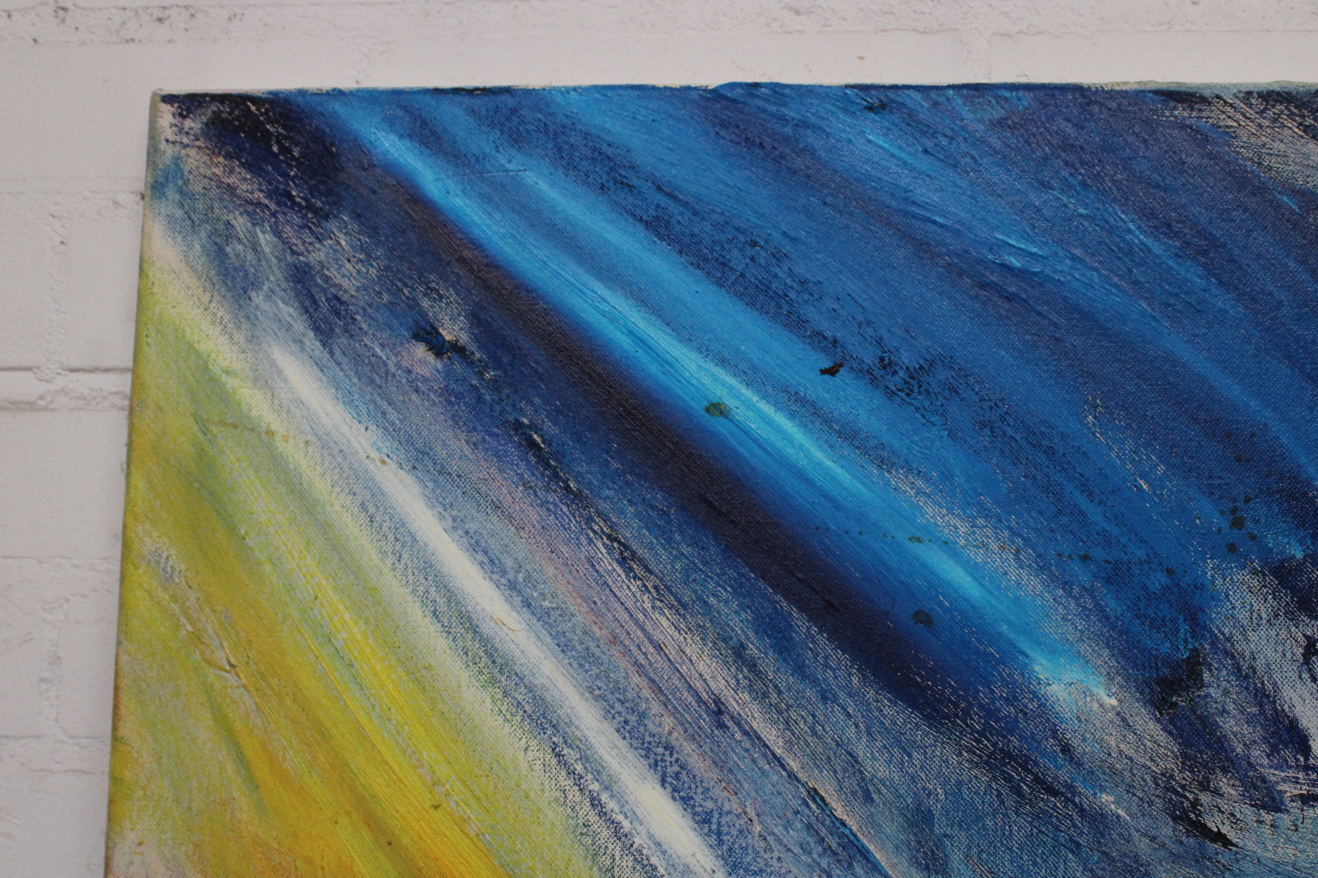 Abstract schilderij met kleurrijke penseelstreken – foto 3 – kavel bij GSD Auctions, Zoeterwoude