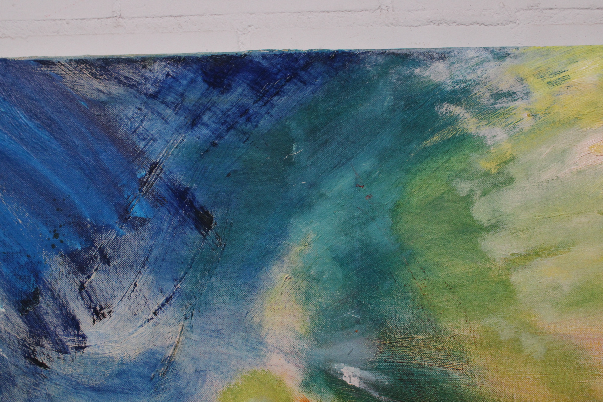 Abstract schilderij met kleurrijke penseelstreken – foto 4 – kavel bij GSD Auctions, Zoeterwoude