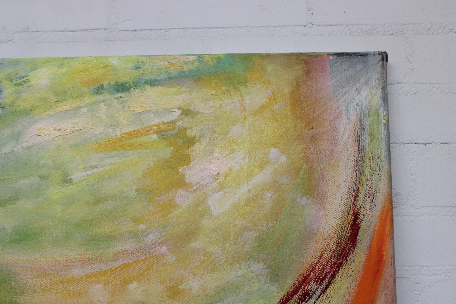 Abstract schilderij met kleurrijke penseelstreken – foto 5 – kavel bij GSD Auctions, Zoeterwoude
