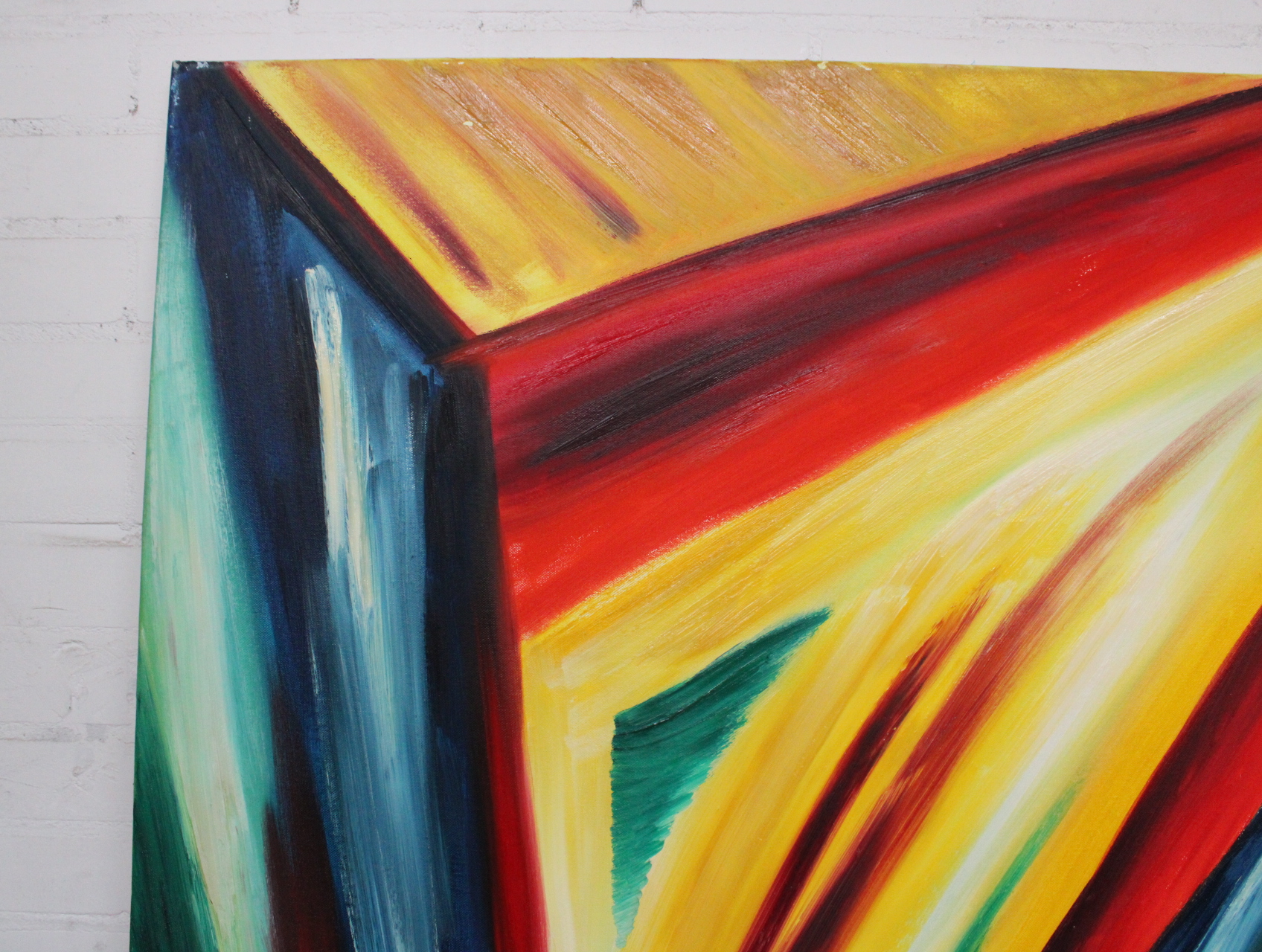 Abstract schilderij met felle kleuren – foto 3 – kavel bij GSD Auctions, Zoeterwoude