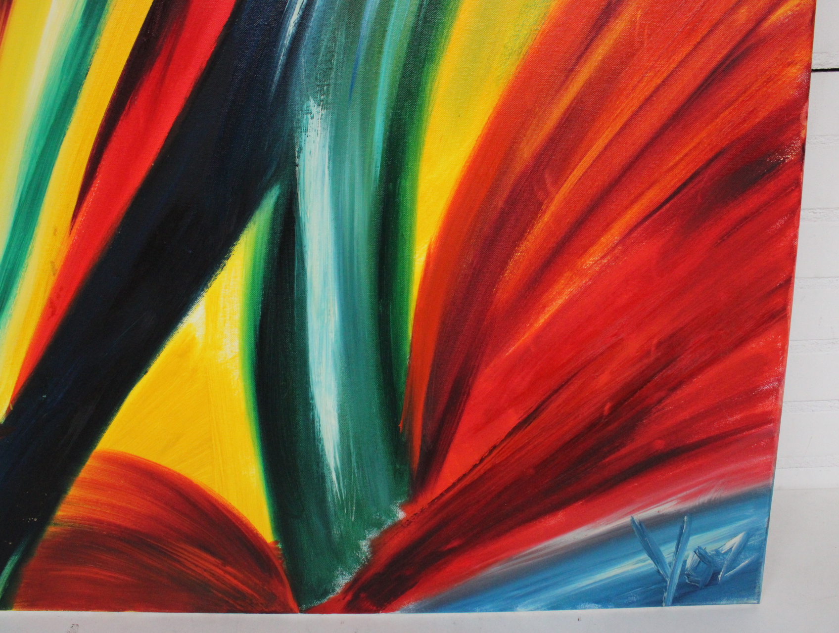 Abstract schilderij met felle kleuren – foto 8 – kavel bij GSD Auctions, Zoeterwoude