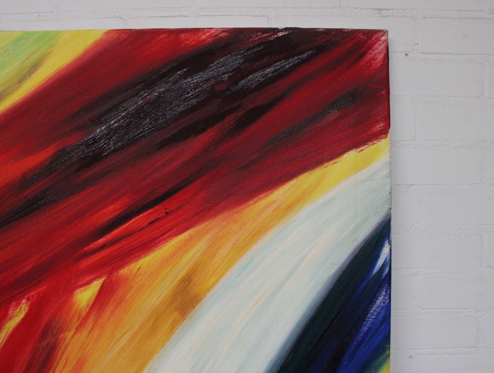 Twee abstracte kleurrijke schilderijen – foto 7 – kavel bij GSD Auctions, Zoeterwoude