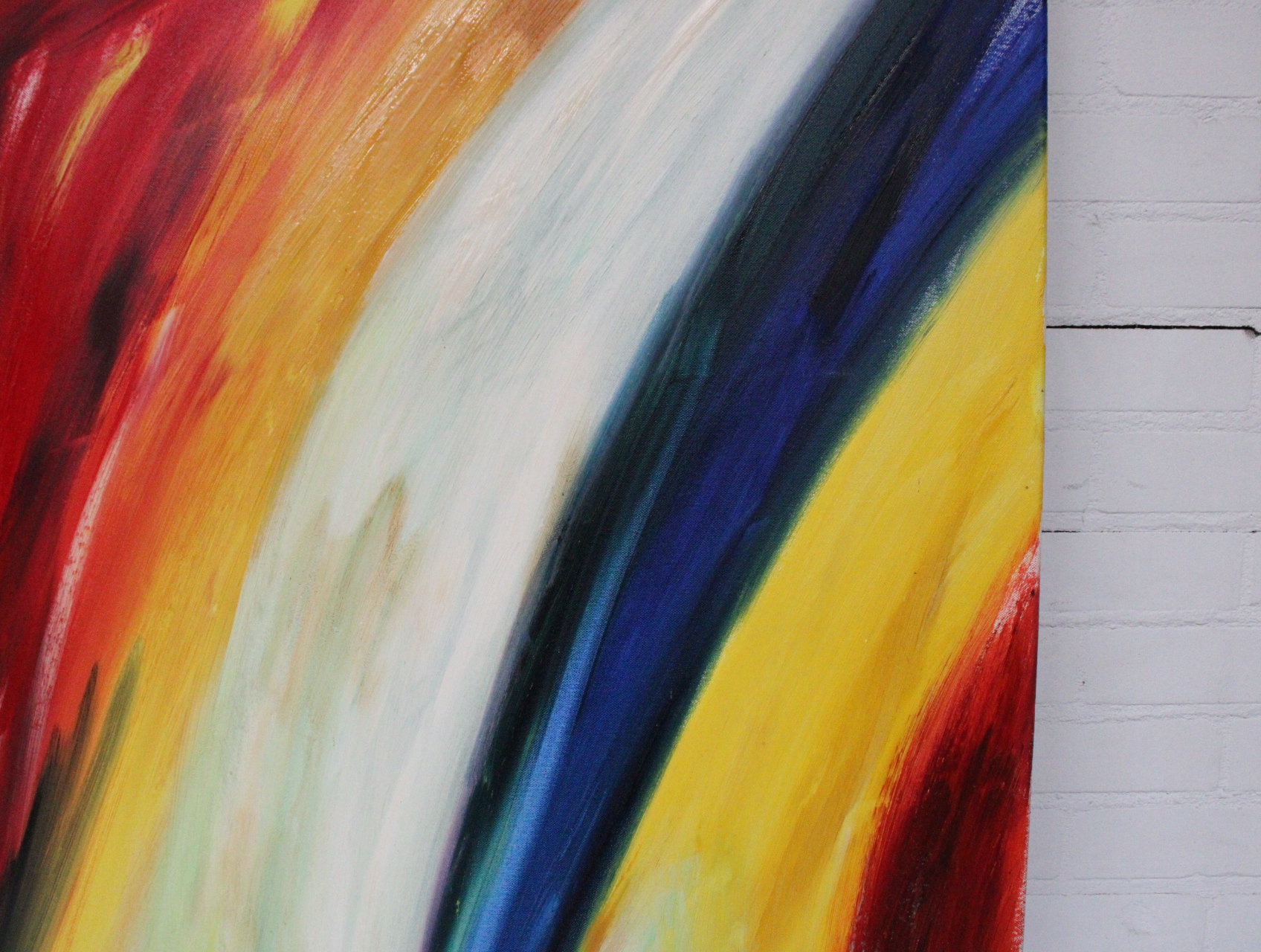 Twee abstracte kleurrijke schilderijen – foto 8 – kavel bij GSD Auctions, Zoeterwoude