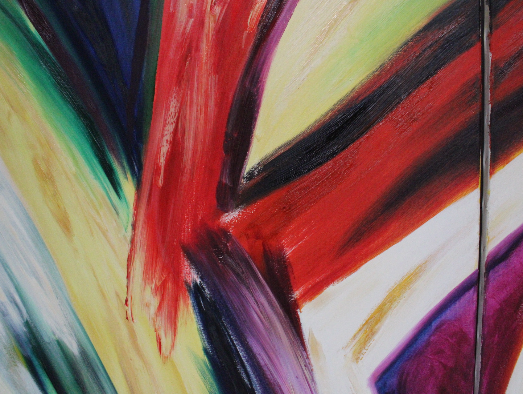 Twee abstracte kleurrijke schilderijen – foto 10 – kavel bij GSD Auctions, Zoeterwoude