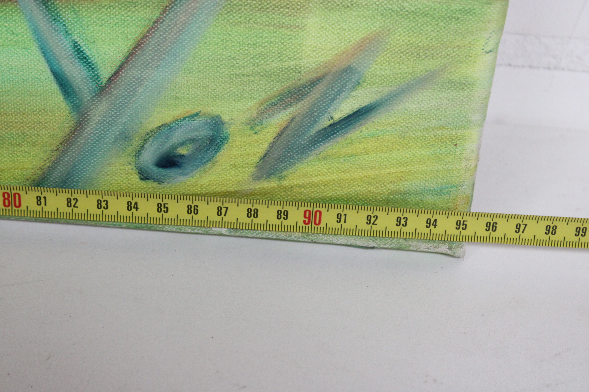 Abstract schilderij met kleurrijke strepen – foto 7 – kavel bij GSD Auctions, Zoeterwoude