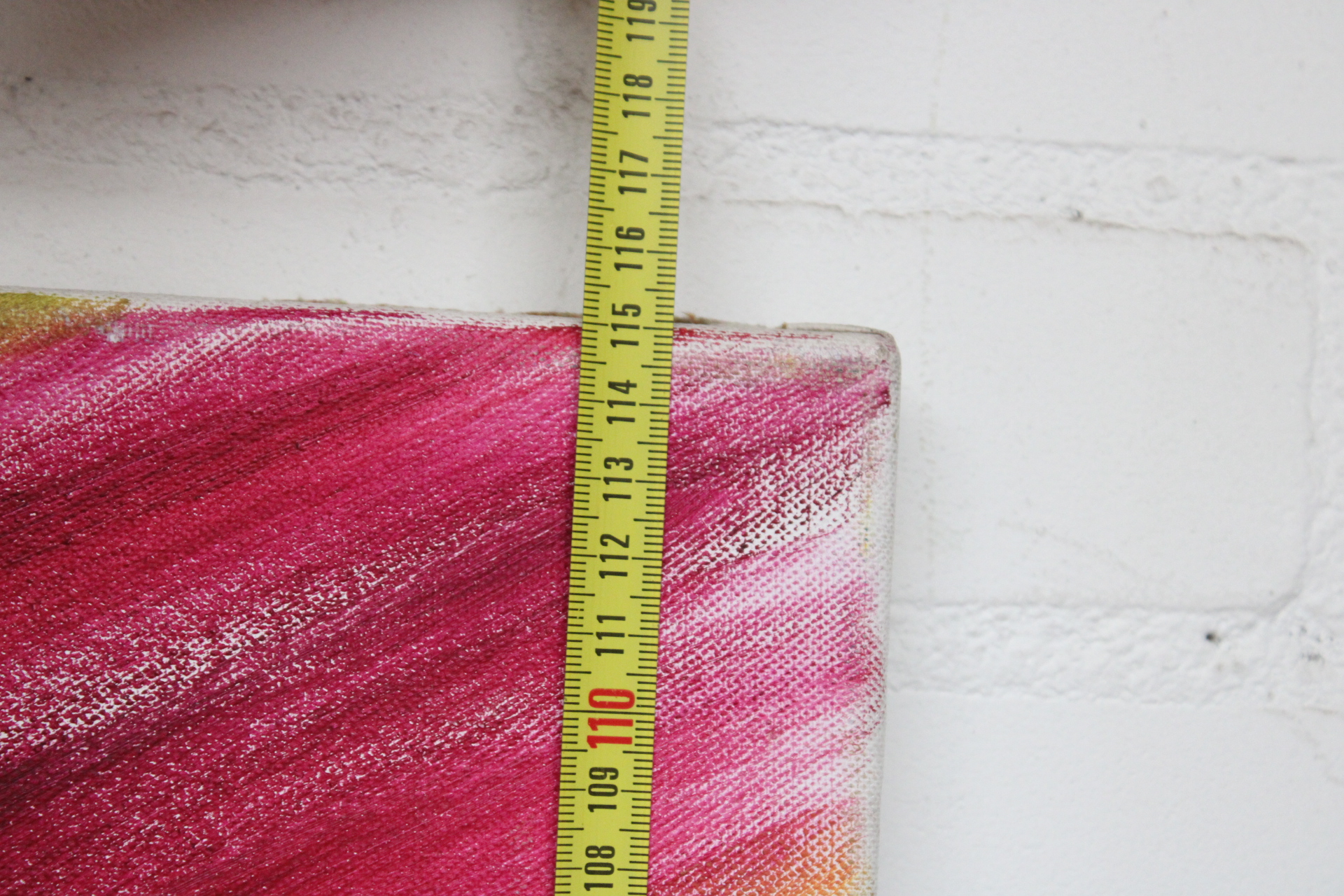 Abstract schilderij met kleurrijke strepen – foto 8 – kavel bij GSD Auctions, Zoeterwoude