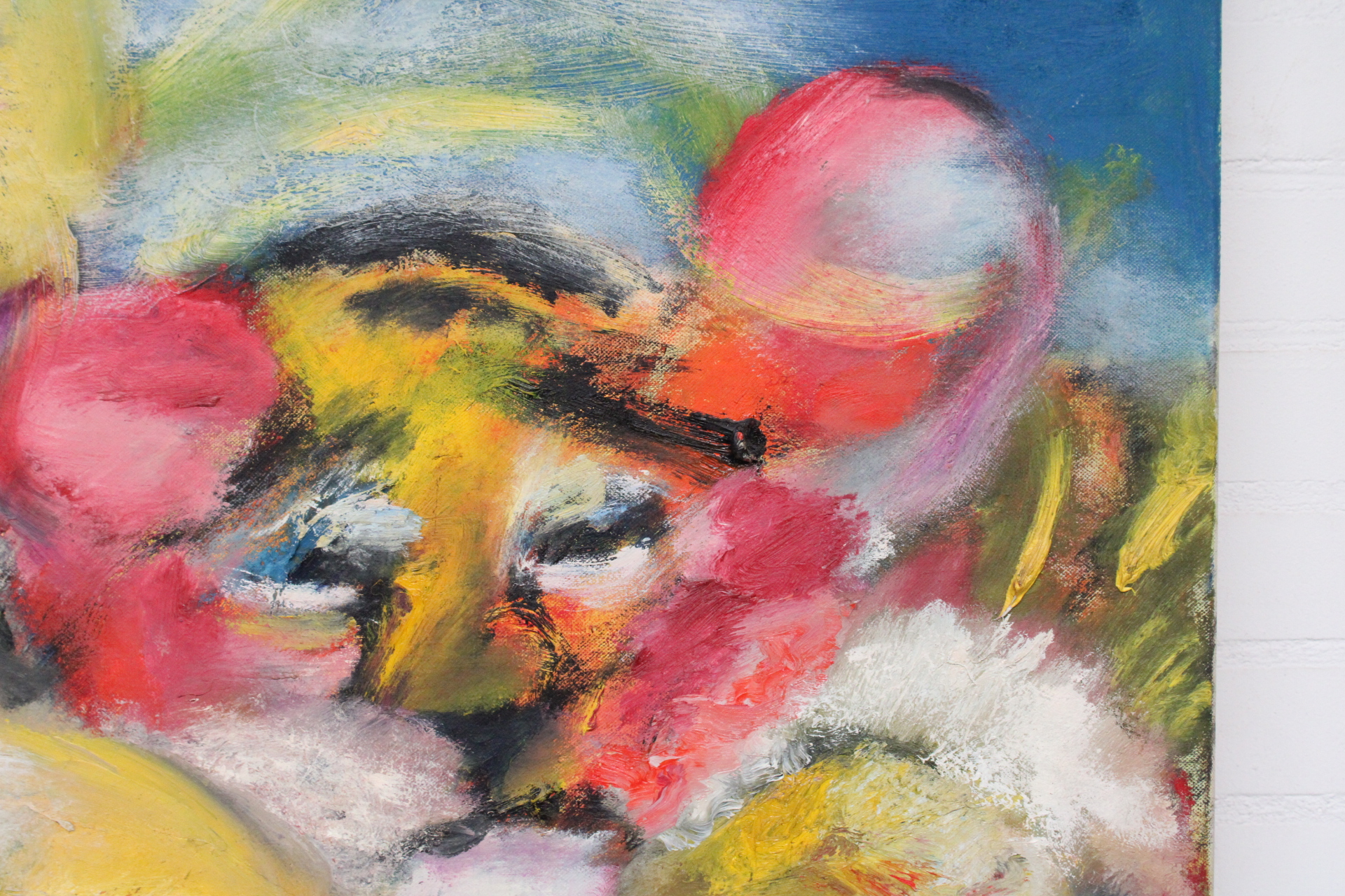 Abstract schilderij met felgekleurde leeuwen – foto 5 – kavel bij GSD Auctions, Zoeterwoude