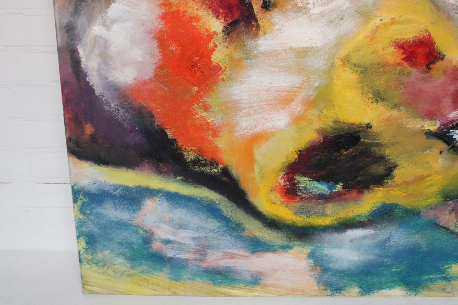 Abstract schilderij met felgekleurde leeuwen – foto 7 – kavel bij GSD Auctions, Zoeterwoude
