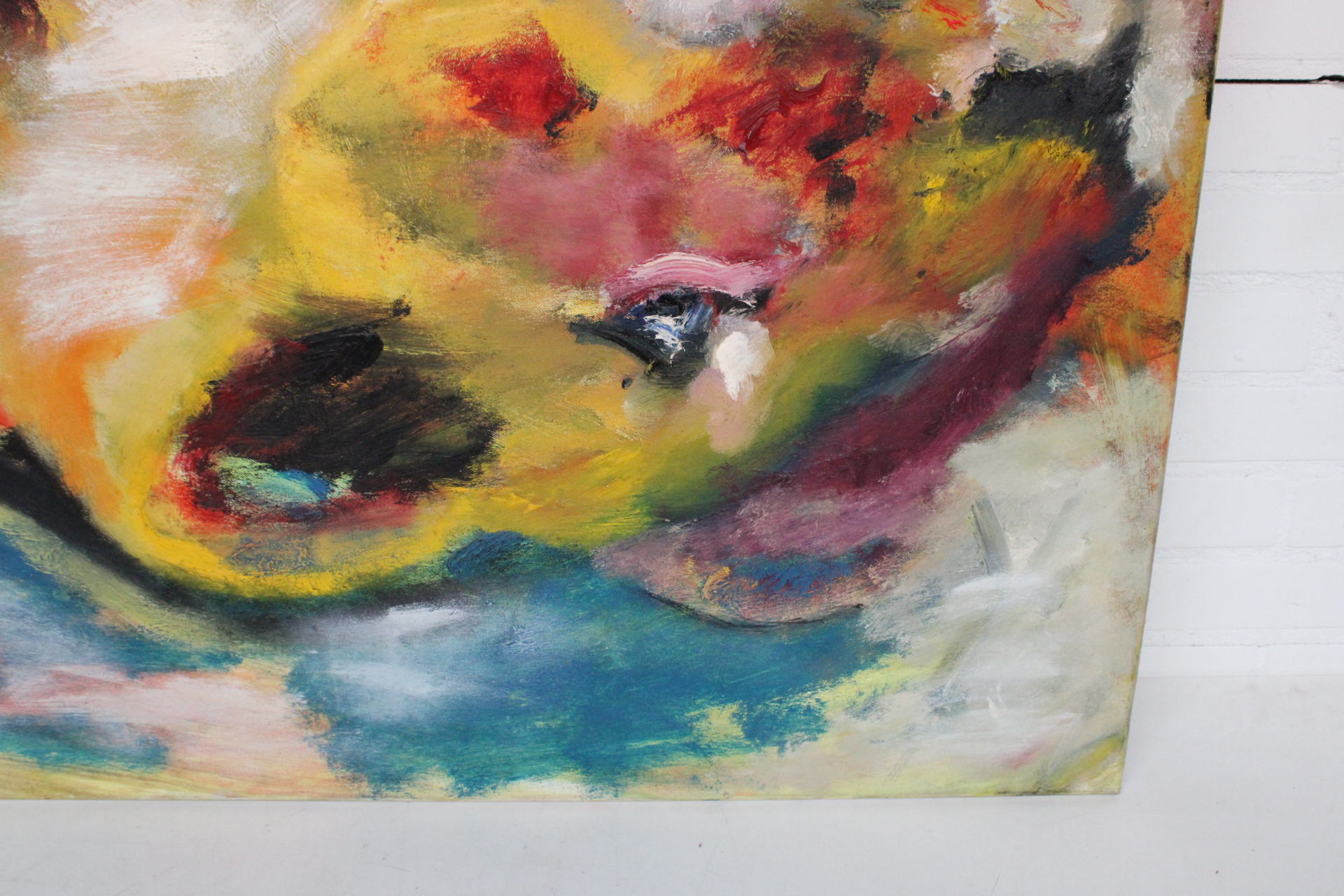 Abstract schilderij met felgekleurde leeuwen – foto 8 – kavel bij GSD Auctions, Zoeterwoude