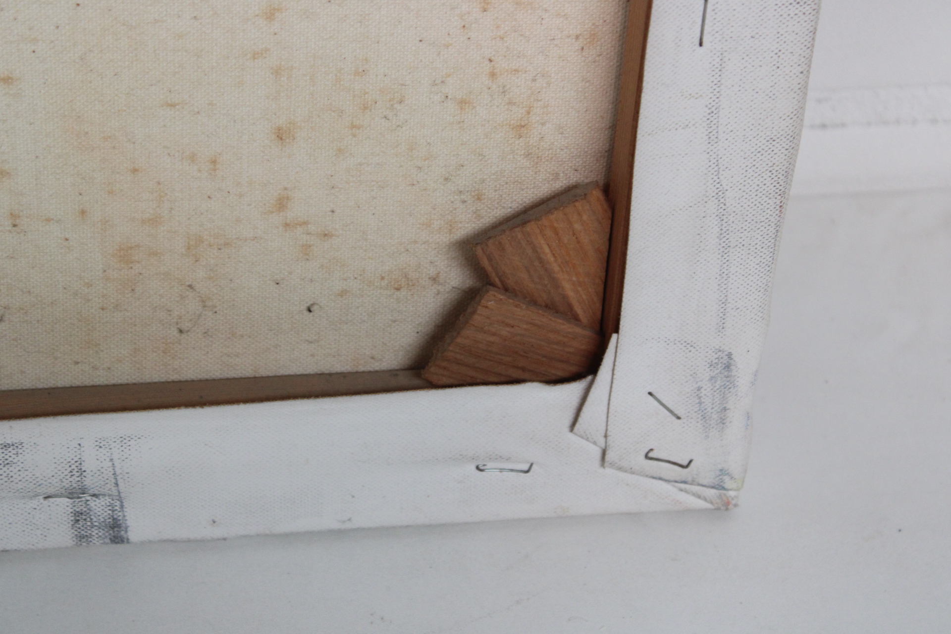 Abstracte kleurrijke schilderij van gezicht – foto 10 – kavel bij GSD Auctions, Zoeterwoude