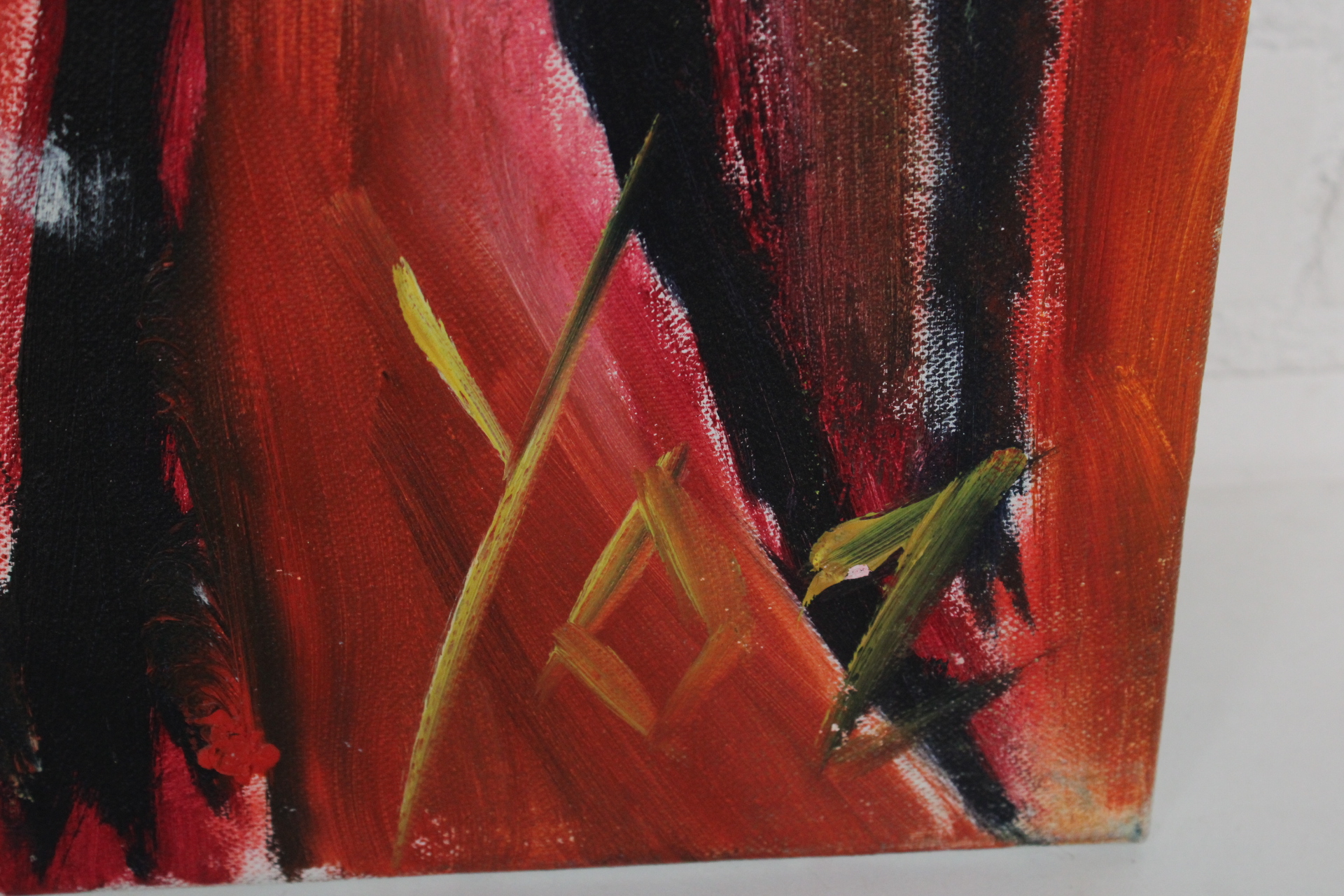 Schilderij van persoon met gele hoed – foto 3 – kavel bij GSD Auctions, Zoeterwoude