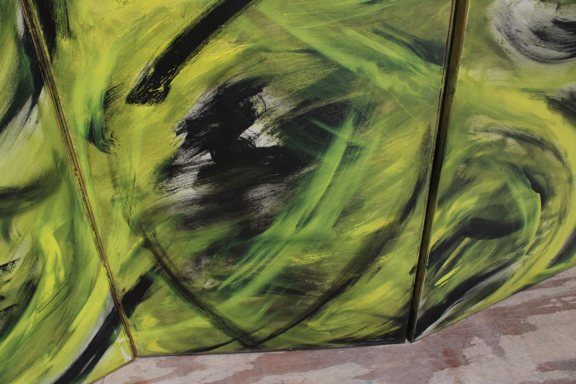 Abstract drieluik schilderij – foto 6 – kavel bij GSD Auctions, Zoeterwoude