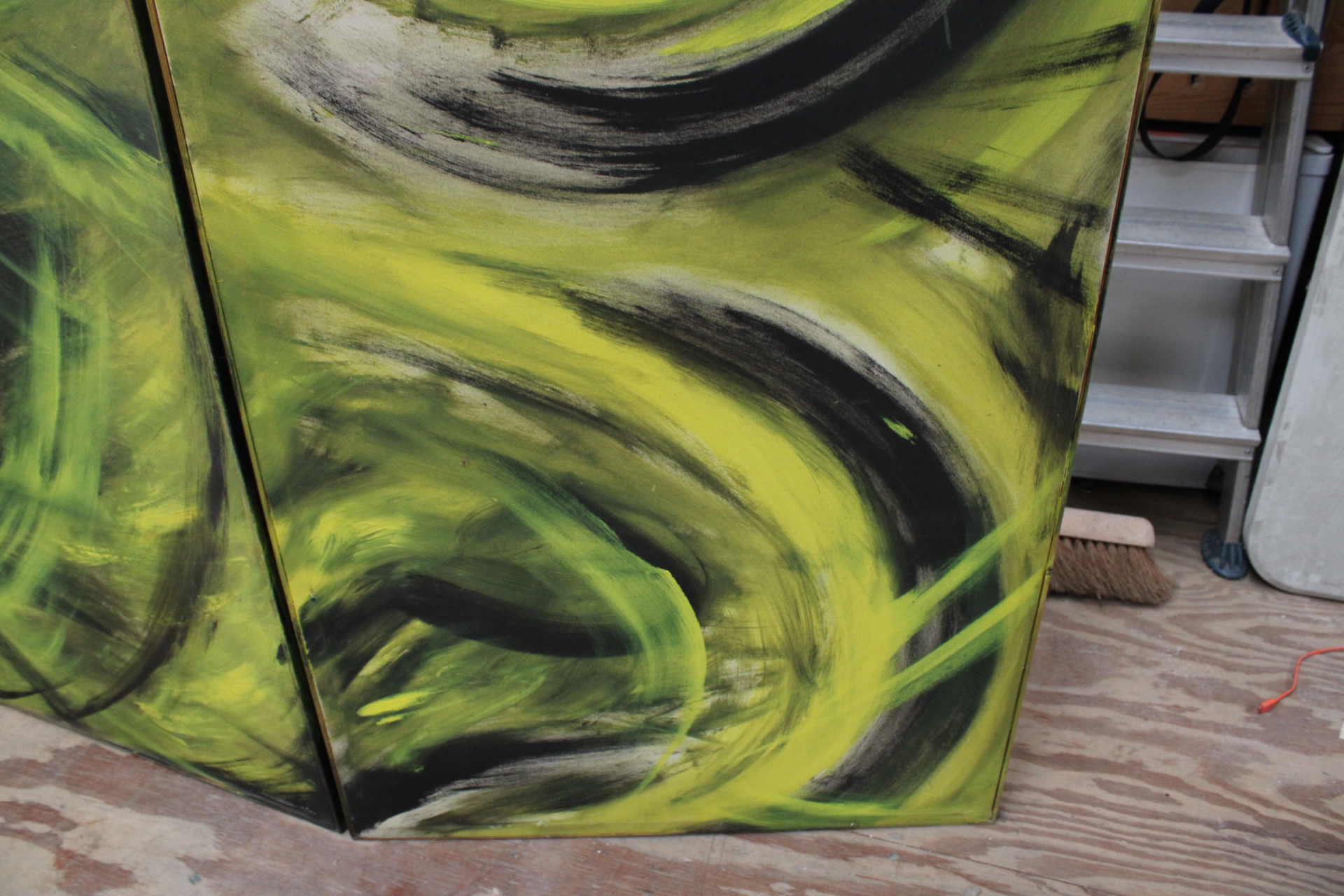 Abstract drieluik schilderij – foto 8 – kavel bij GSD Auctions, Zoeterwoude
