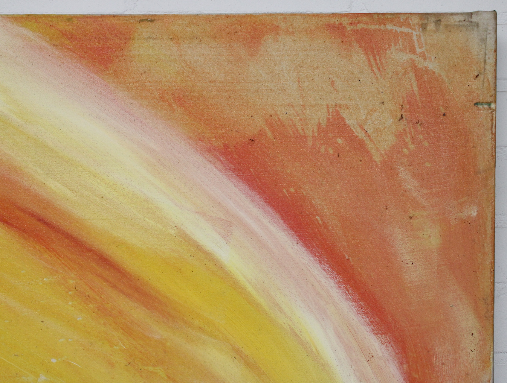 Abstract schilderij in warme oranje tinten – foto 4 – kavel bij GSD Auctions, Zoeterwoude