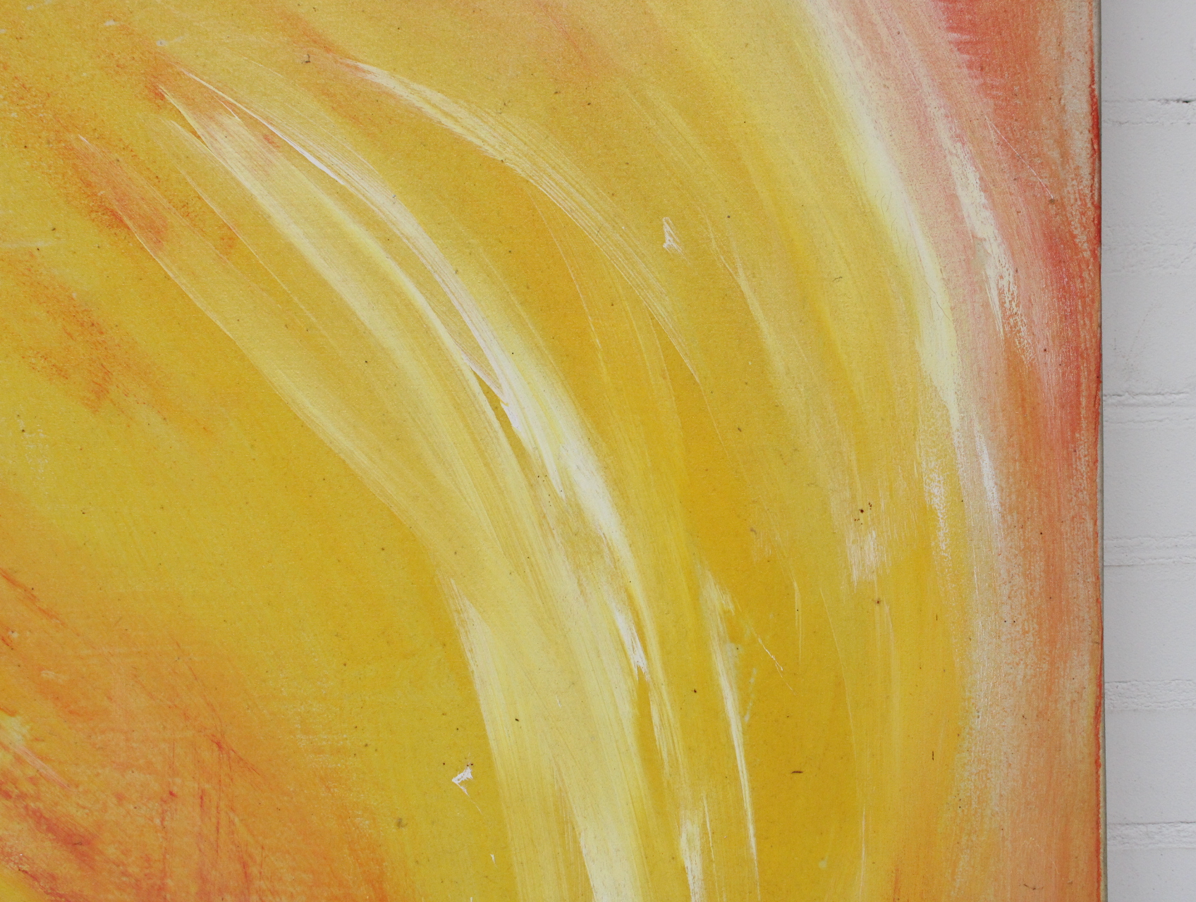 Abstract schilderij in warme oranje tinten – foto 5 – kavel bij GSD Auctions, Zoeterwoude