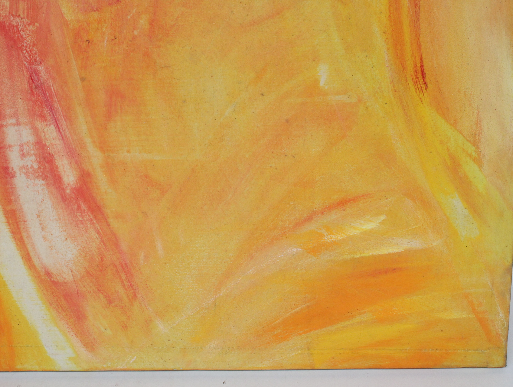 Abstract schilderij in warme oranje tinten – foto 8 – kavel bij GSD Auctions, Zoeterwoude