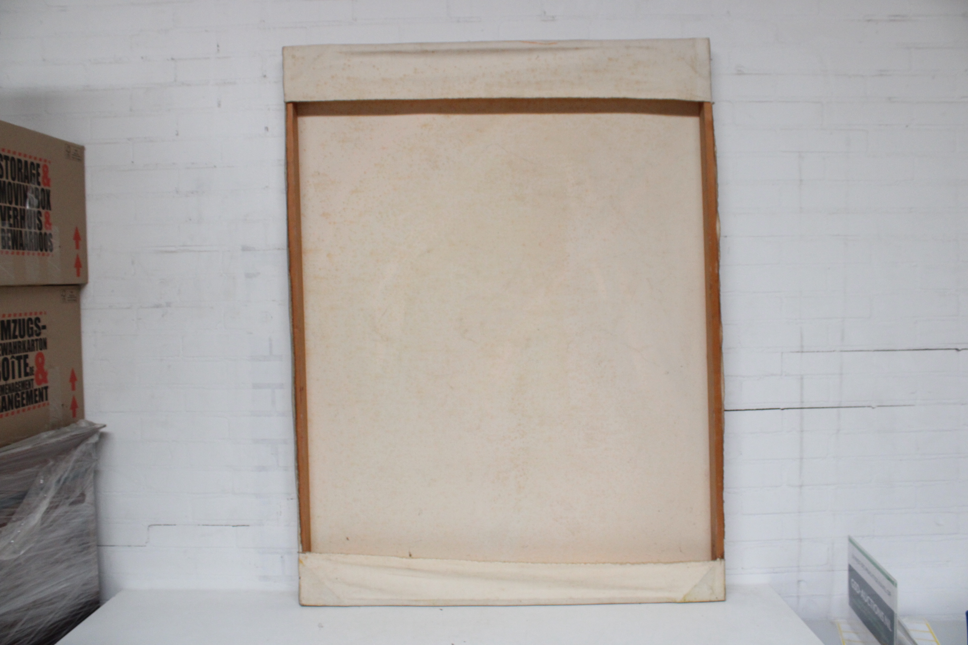 Abstract schilderij in warme oranje tinten – foto 9 – kavel bij GSD Auctions, Zoeterwoude