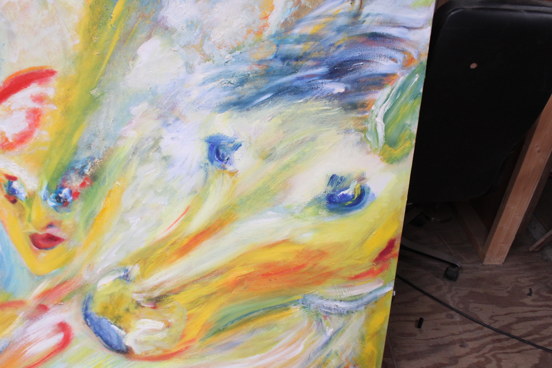 Abstract schilderij met kleurrijk, vloeiend design – foto 3 – kavel bij GSD Auctions, Zoeterwoude