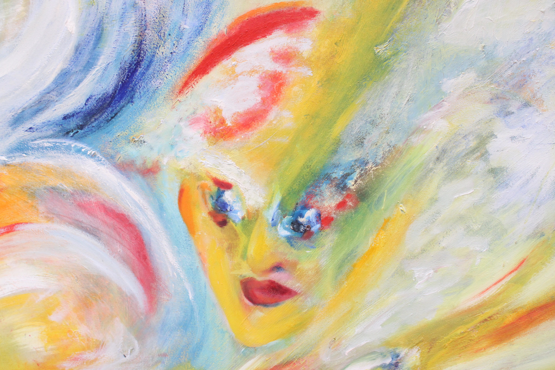 Abstract schilderij met kleurrijk, vloeiend design – foto 4 – kavel bij GSD Auctions, Zoeterwoude
