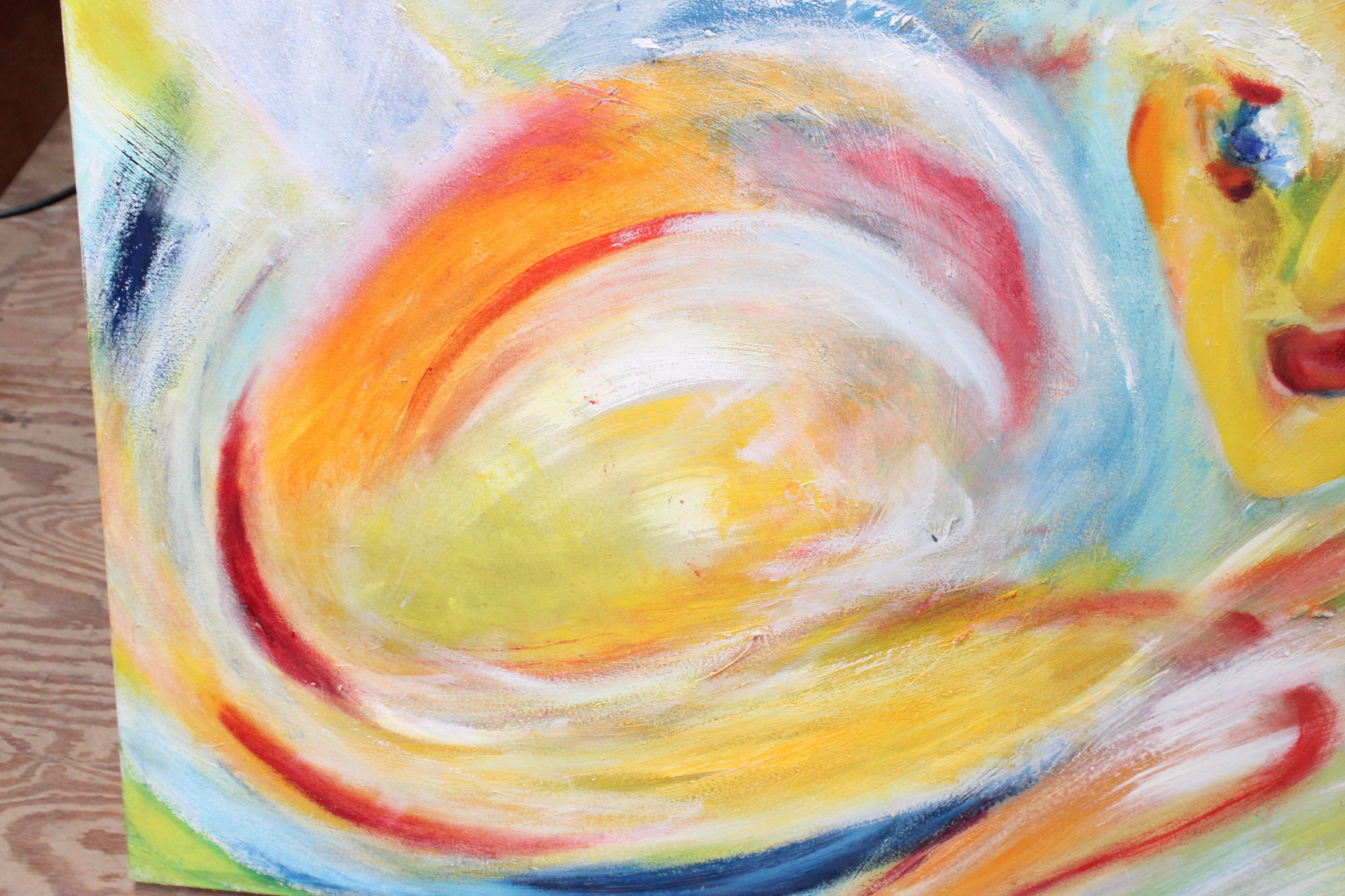 Abstract schilderij met kleurrijk, vloeiend design – foto 6 – kavel bij GSD Auctions, Zoeterwoude