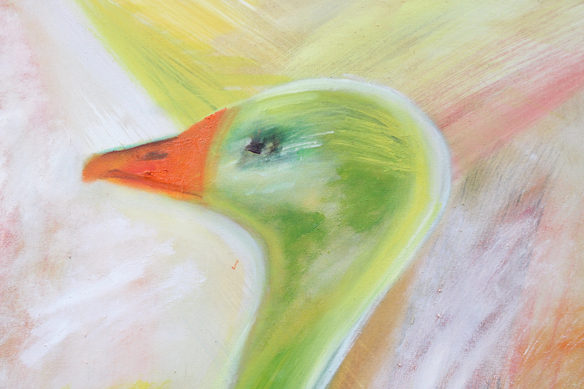 Abstract schilderij van eend – foto 3 – kavel bij GSD Auctions, Zoeterwoude