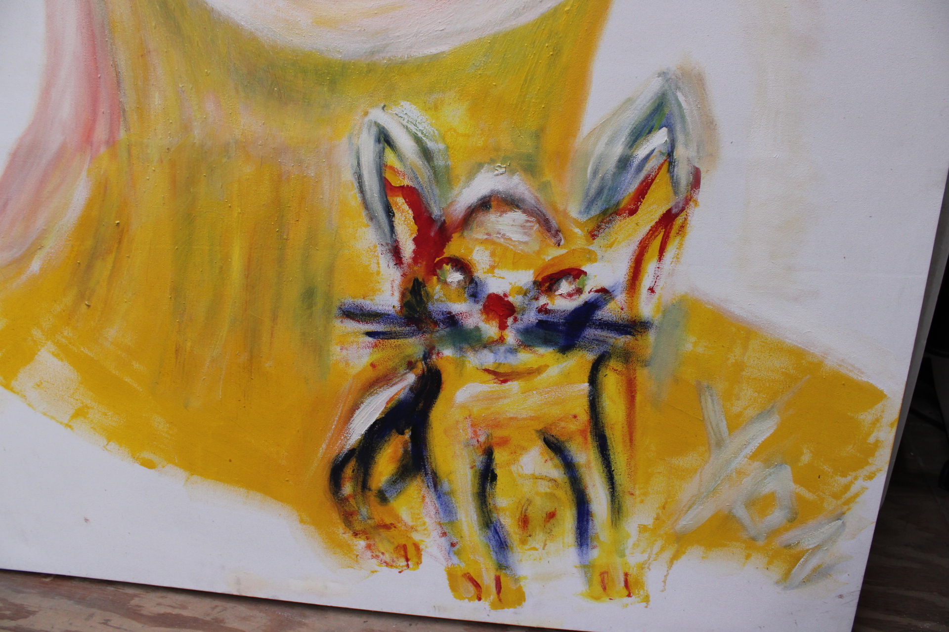 Grote schilderij moderne portretkunst – foto 4 – kavel bij GSD Auctions, Zoeterwoude