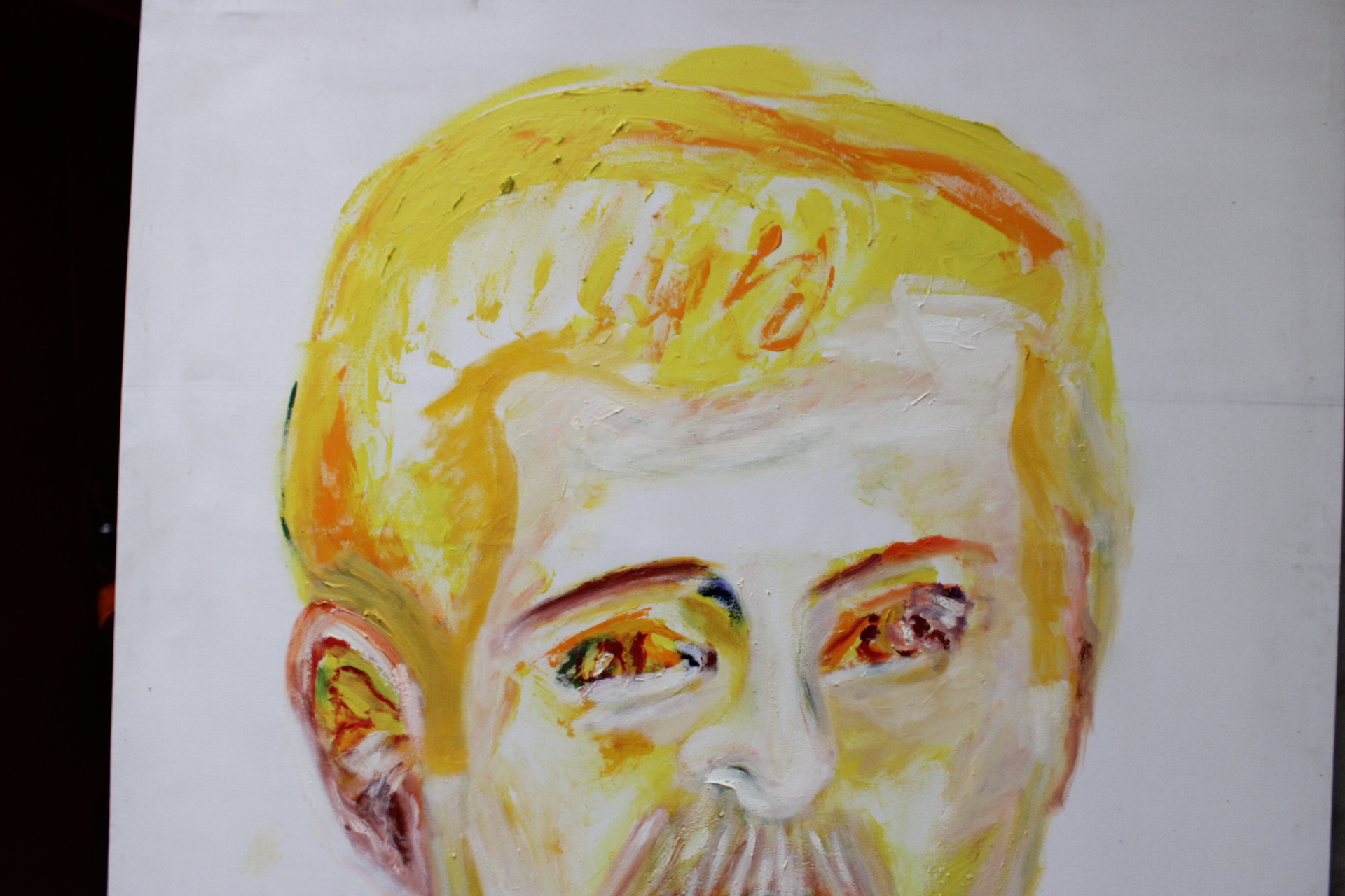 Grote schilderij moderne portretkunst – foto 5 – kavel bij GSD Auctions, Zoeterwoude