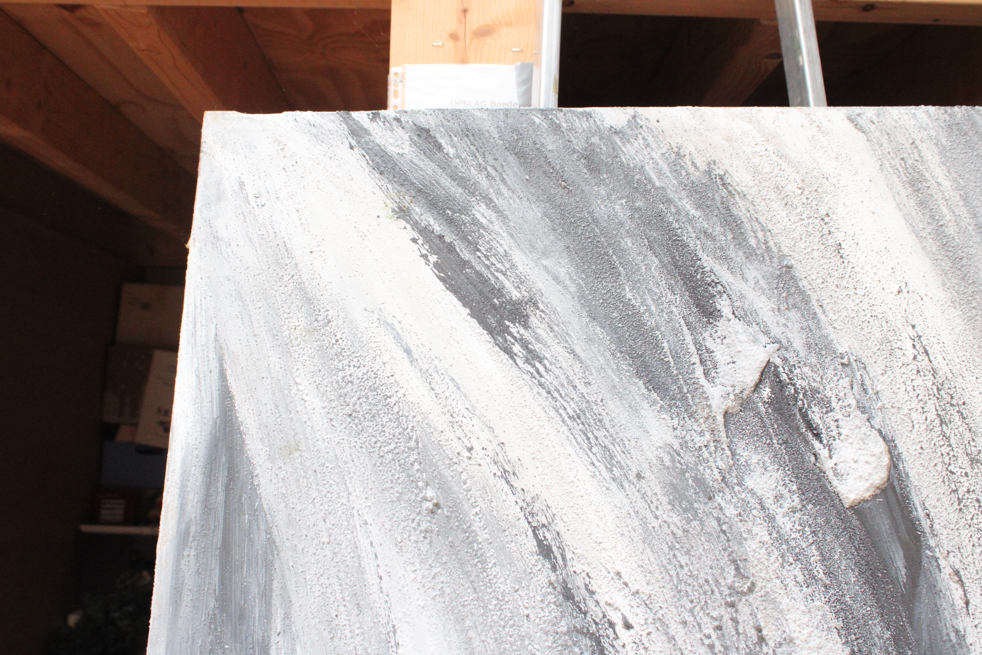 Abstract zwart-wit schilderij – foto 3 – kavel bij GSD Auctions, Zoeterwoude
