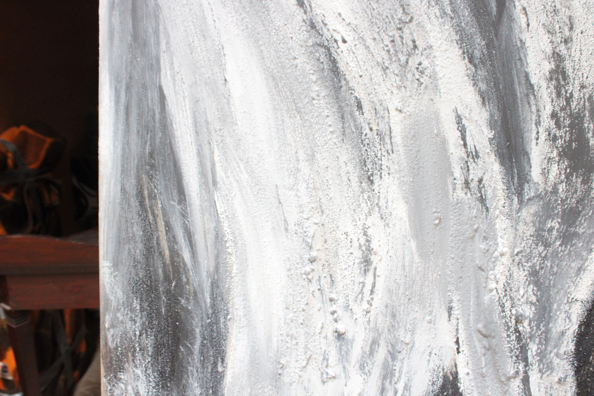 Abstract zwart-wit schilderij – foto 6 – kavel bij GSD Auctions, Zoeterwoude