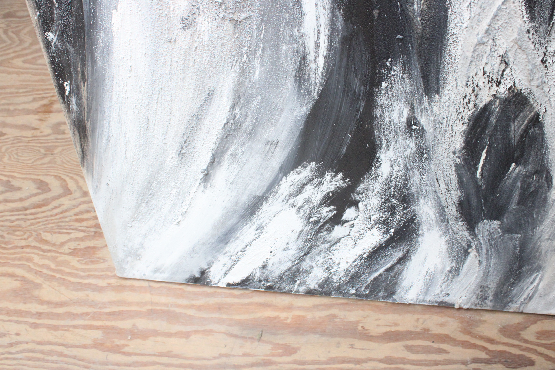 Abstract zwart-wit schilderij – foto 10 – kavel bij GSD Auctions, Zoeterwoude