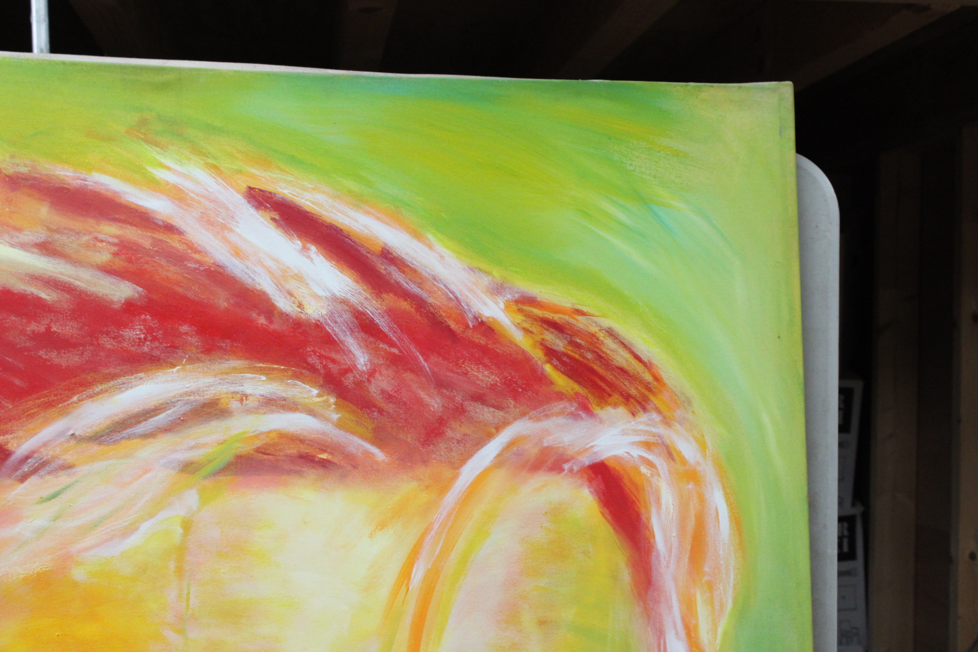 Schilderij kleurrijk portret – foto 4 – kavel bij GSD Auctions, Zoeterwoude