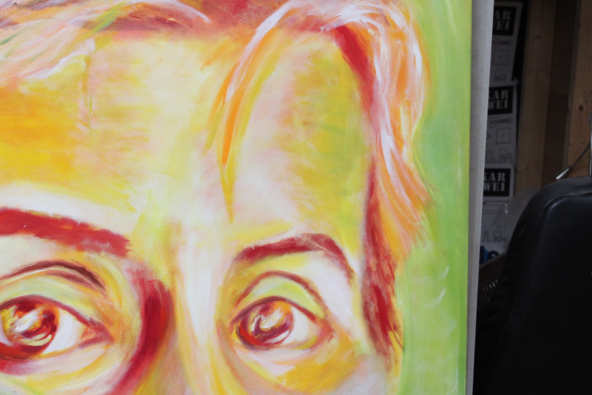 Schilderij kleurrijk portret – foto 5 – kavel bij GSD Auctions, Zoeterwoude