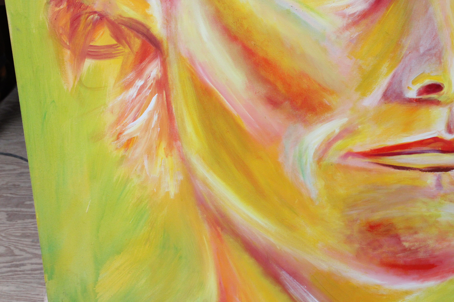Schilderij kleurrijk portret – foto 7 – kavel bij GSD Auctions, Zoeterwoude