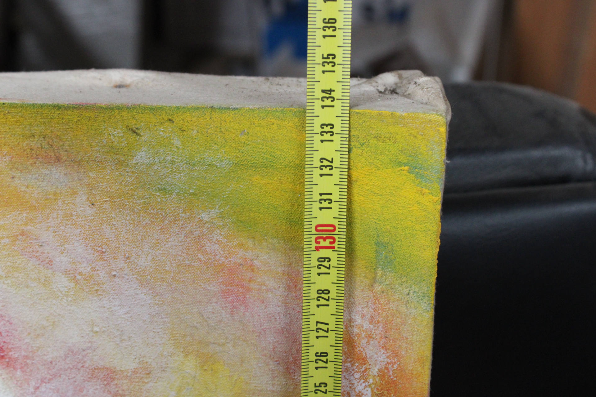Abstract schilderij van twee gezichten – foto 10 – kavel bij GSD Auctions, Zoeterwoude