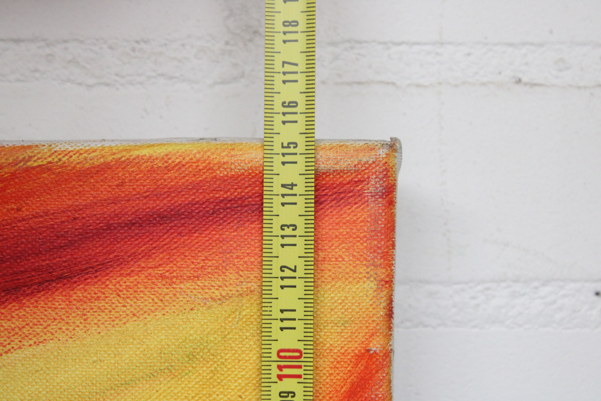 Abstract schilderij met kleurrijke lijnen – foto 9 – kavel bij GSD Auctions, Zoeterwoude