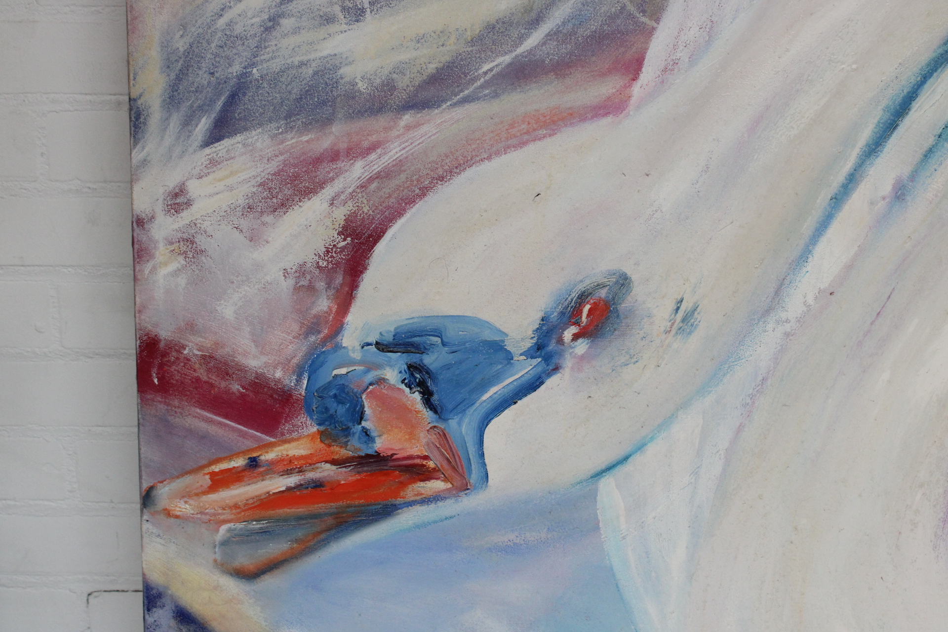 Schilderij Zwaan in zachte pasteltinten – foto 3 – kavel bij GSD Auctions, Zoeterwoude