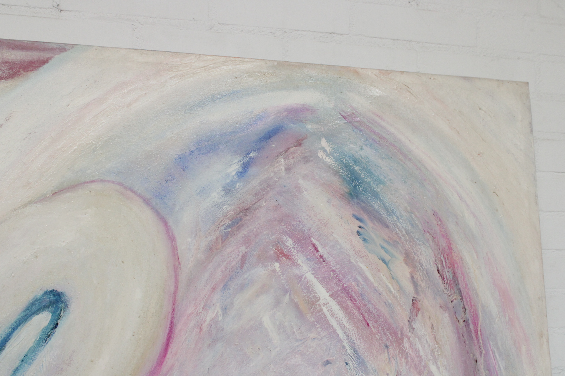 Schilderij Zwaan in zachte pasteltinten – foto 4 – kavel bij GSD Auctions, Zoeterwoude